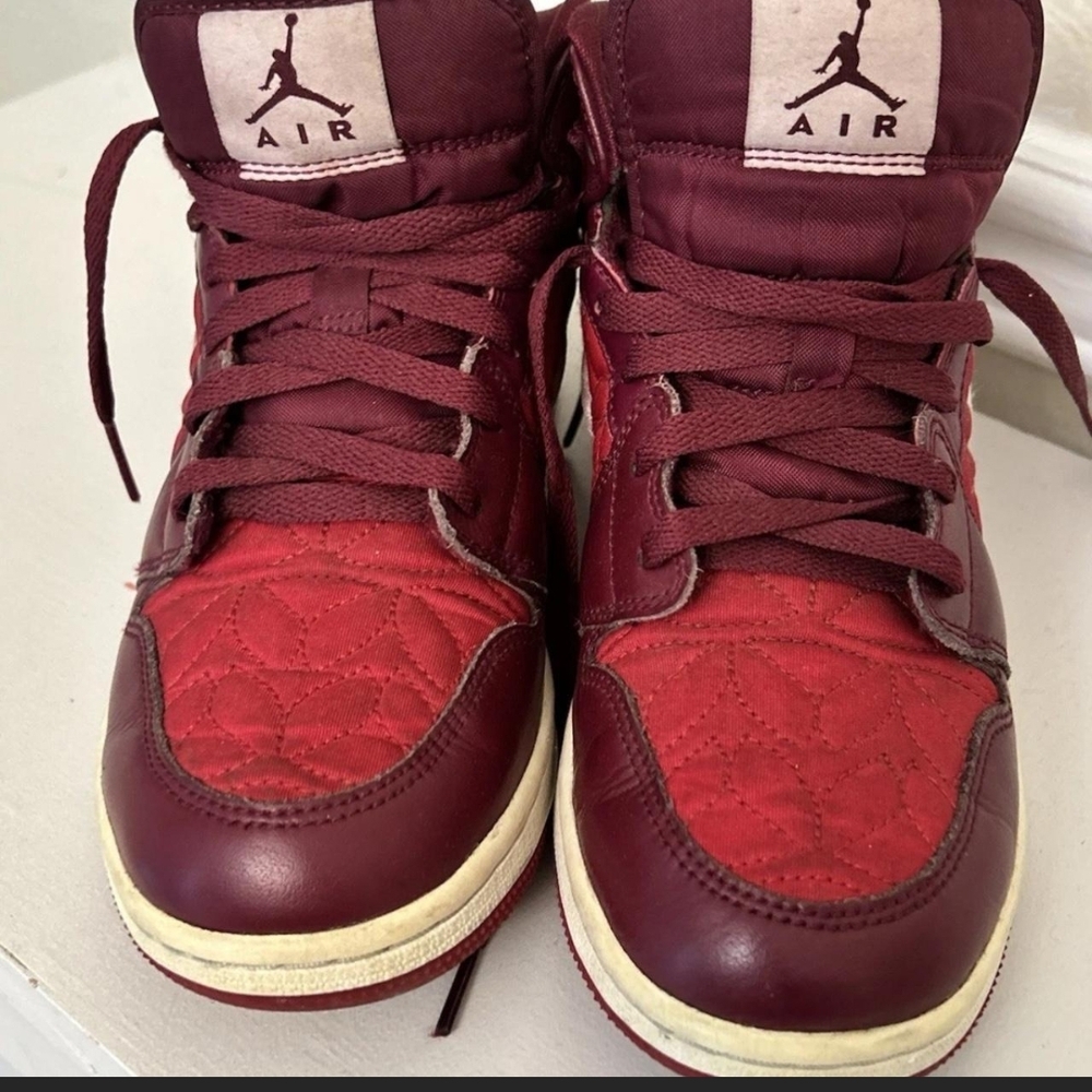Air Jordan Red High-Top Sneakers
